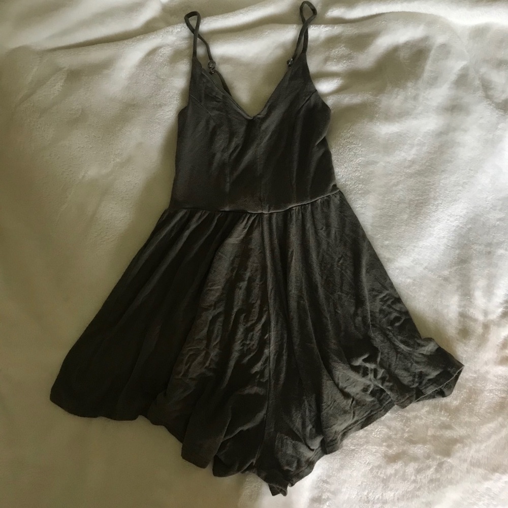Army green romper from Wetseal